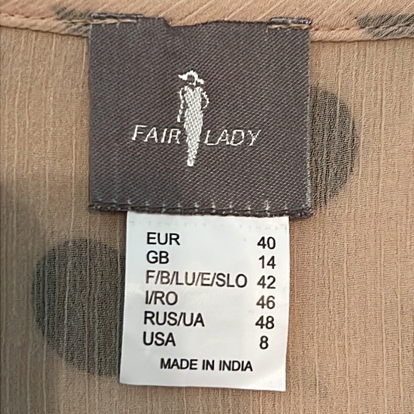 Polka Dot Tie Front Blouse ⚫️⚫️⚫️ - Picture 5 of 6